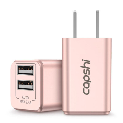 

Capshi Зарядное устройство Apple Зарядное устройство с двумя портами USB-зарядное устройство для мобильного телефона TC029 Розовое золото 2.4A Применимое просо Huawei OPPO Meizu VIVO Samsung Andrews Мобильный телефон Аккумуляторная головка