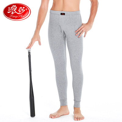 

LangSha mens warm cotton thin pants thermal underwear