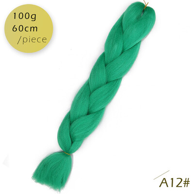 

AISI HAIR Ombre Kanekalon Braiding Hair Extensions 24inch 100g Synthetic Jumbo Braids Hair Fiber Pink Purple Blue Green 1pce