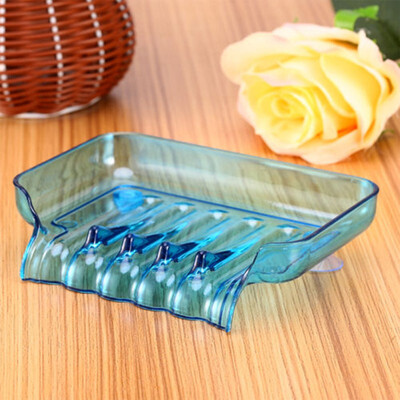 

Cntomlv Bathroom Waterfall Soap Dish Storage Plate Tray Holder Case Container Soap Shelf With Suckers