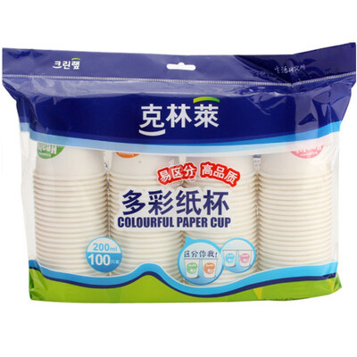 

South Korea Kelin Lai cup thick paper cups one time paper cups 200ml 100 installed CP-2
