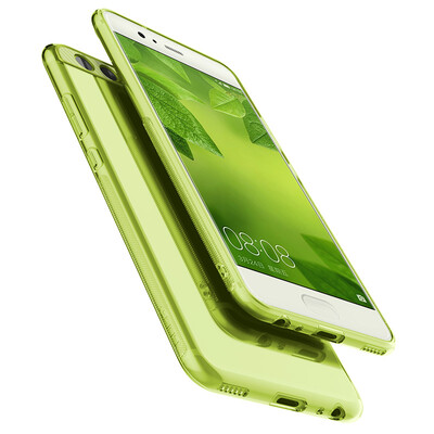 

Locke (ROCK) Huawei p10 phone shell shatter-resistant cell phone cover Esi silicone case P10 soft shell through the green