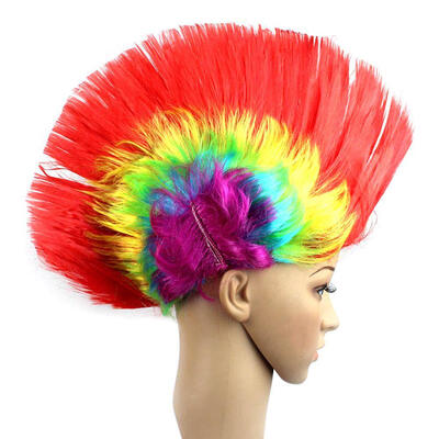 

Fashionable Hallowmas Masquerade Punk Mohawk Mohican hairstyle Cockscomb Hair