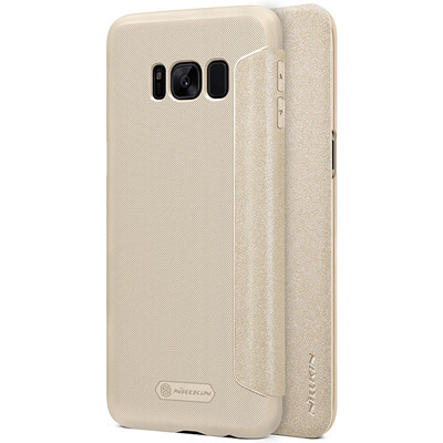 

Оригинальный Samsung Galaxy S8 + Nillkin НОВЫЙ КОЖАНЫЙ СЛУЧАЙ - Кожаный чехол из искрящейся кожи