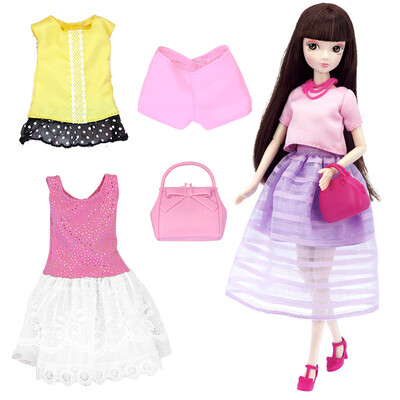 

Могут ли дети кукол (Kurhn) Современные фиолетовых юбка девушка дети платья Барби платья моды подарок девушка игрушка день рождения 10 коллегиального органа