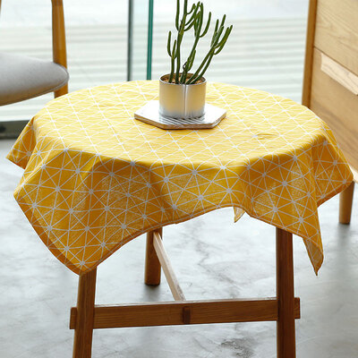 

YUAN tablecloth cotton tablecloth tablecloth modern minimalist coffee table square 8585cm