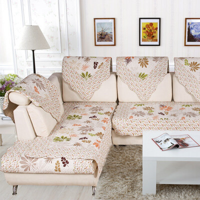 

Reed cloth quilted sofa cushion leaves language 90 * 90/70 * 140/90 * 160cm