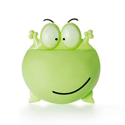 

Bathroom Toothbrush Toothpaste Holder Mix Colors Storage Sucker Frog B18