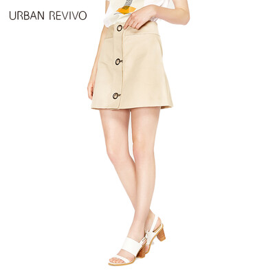 

UR ladies button commuter leisure type A half skirt YU03S5AN2002 card of the Department of S