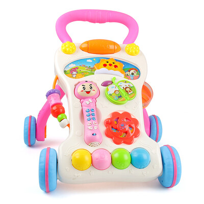 

Доктор Doll (Dr.B) детская детские игрушки ходунки тележка с регулируемой скоростью опрокидывание (малыш тележки розовый)