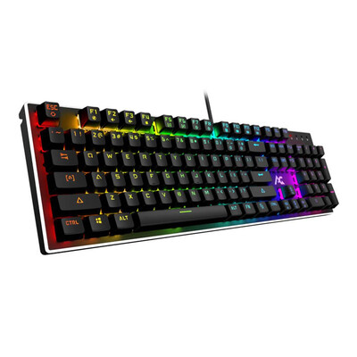 

ACGAM AG-109R 104 Ключи RGB механически Anti-Ghosting Gaming Keyboard US Layout Эргономичный Arc Полная клавиатура RGB Подсветка