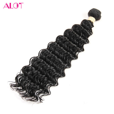 

Alot Hair Brazilian Virgin Hair Deep Wave Single Bundle Brazilian Human Hair 100 GramBundle Brazilian Deep Wave Free Shipping