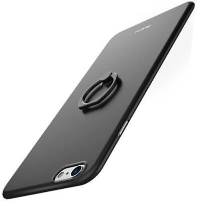 

Locke ROCK iphone6 ​​ 6splus phone case protector ring holder ultra-light PP shell 6 6splus micro-sand light black