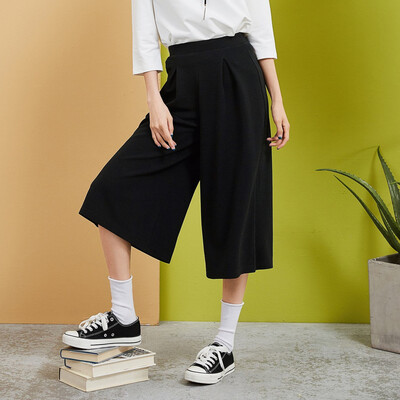

Semir casual pants female 2017 autumn new women black loose wide leg pants Korean version of the thin boy wild students 17316260003 black S