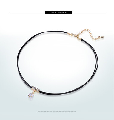 

Lelady Crystal Choker necklace Velveteen necklaces Women