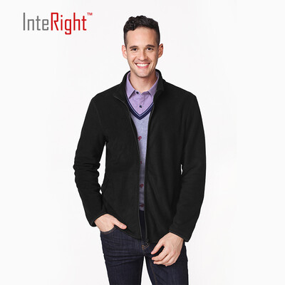 

INTERIGHT Men&39s Polar Fleece Collar Sweater Casual Jacket Wine Red XL