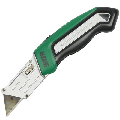 

Jingdong supermarket Shida SATA 93486 folding utility knife utility knife wallpaper knife wallpaper knife foil knife heavy zinc alloy knife safety utility knife