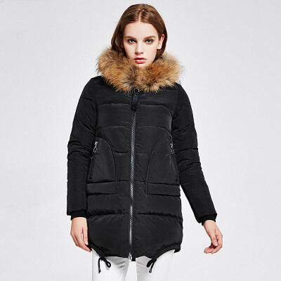 

Snowy Winter Lady Down Jacket Short Sleeve Stylish Hem Jacket X1601754 Black 8056 175