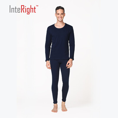 

INTERIGHT men plus velvet thick warm brushed warm underwear light gray gray