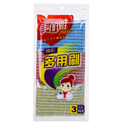 

Beautiful Ya Xuan Cai multi-purpose brush 3 pieces of sponge absorbent wipes wash bowl rub clean cloth HC013698