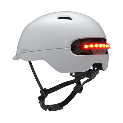 

Smart4u Electric Vehicle Helmet Men&Women Smart Light Bicycle Scooter Balance Car Battery Car Helmet Riding Safety Helmet Ivory L