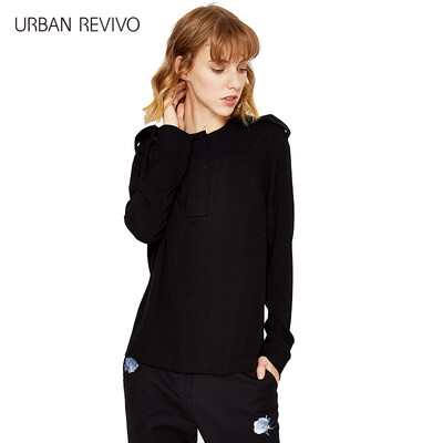 

UR Women&39s Sleeve Long Sleeve Simple Commuter Blouse WE40R2CN2000 White