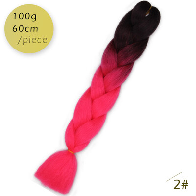 

Тень Канекалон Плетение наращивания волос Синтетический бюстгальтер для волос Jumbo для волос Фиолетовый синий зеленый 1шт