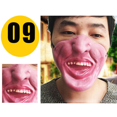 

Fun Scary Horrible Mask Party Halloween Fool's Day Clown latex Mask Cosplay Costume Half Face Masks Woman Man Children