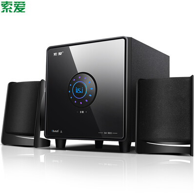 

Soaiy SAAI SA-603 audio speaker mini stereo 21 desktop multimedia computer audio active subwoofer mobile computer audio