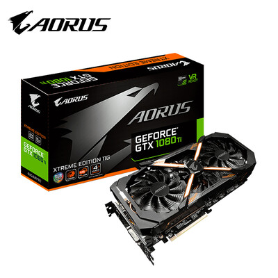 

(GIGABYTE)AORUS GTX 1080Ti Xtreme Edition 1607-1721MHz/11232MHz 11G/352bit графическая карта GDDR5X