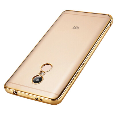 

KOOLIFE red rice NOTE4X phone case protective shell plating transparent shell camera protection shatter-resistant shell for millet red rice note4x gold