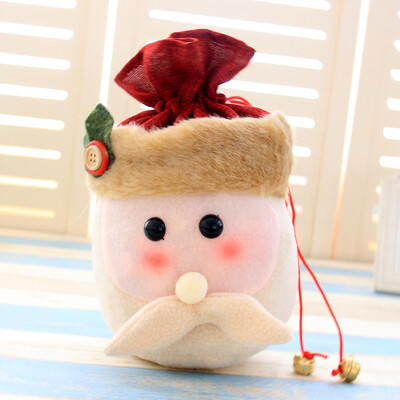 

5 цветов Рождественские подарки Сумки Нетканые материалы Санта-снеговик Candy Bag Bells Дети Украшение Party Favours Чехол Аксессуары