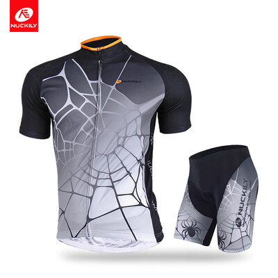 

Nuckily cycling short sleeve jersey with short spider man summer suit for men AJ232BK293