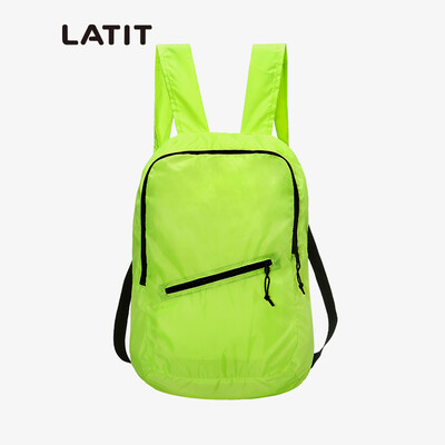 

LATIT водоотталкивающие легкий складной рюкзак плечи случайный компьютер мешок флуоресцентный зеленый Easy деньги