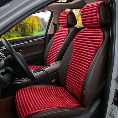 

BOLISH five four seasons GM seat cushion winter plush cushion free tied seat cushion health seat cover car seat cover small waist car seat standard wine red
