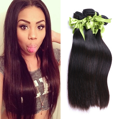 

7A Brazilian Virgin Hair Straight 4 Bundle Deals Brazilian Hair Weave Bundles 100 Human Hair Weave 1B Brazilian Straight Hair