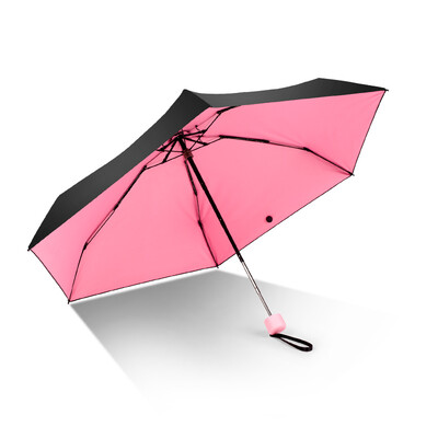 

iRain Umbnella Sunscreen Pocket Umbrella Ultra Light Umbrella Folding UV Umbrella Umbrella Umbrella Parasol 5 Folding Umbrella Parasol Pink