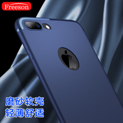 

Freeson iPhone7 Plus Apple, телефон оболочки защитный рукав 7plus все включено мягкая оболочка матовое Выдерживает падение силиконовые рукава 5,5 дюймов голубой оболочки