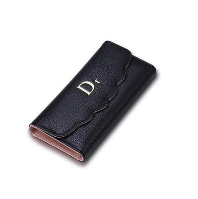 

Fashion ladies wallet classic ladies handbag lychee pattern long paragraph ladies multifunction wallet