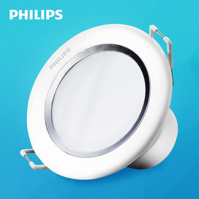 

Philips (PHILIPS) Светодиодный светильник 3 "90 мм Открытый серебряный сияющий ряд 5.5W 2700K