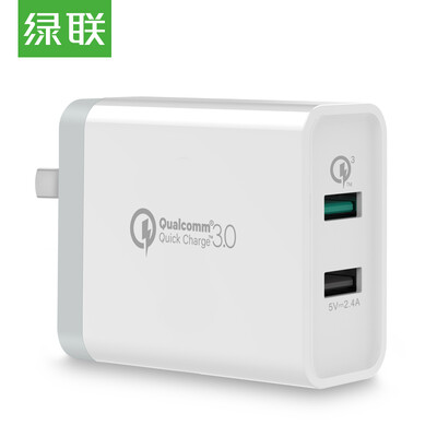 

Зеленый United QC3.0 + 2.4A двухпортовый многоходовой USB зарядное устройство Huawei FCP быстро rechargeyour адаптер первый Android телефон власть поддерживает Apple, проса 5/6 белый слава 40713