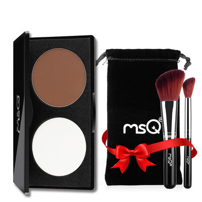 

MSQ) two-color high-light shadow repair capacity powder (dark brown pearl white 01) shadow shadow shadow shadow powder repair capacity makeup powder