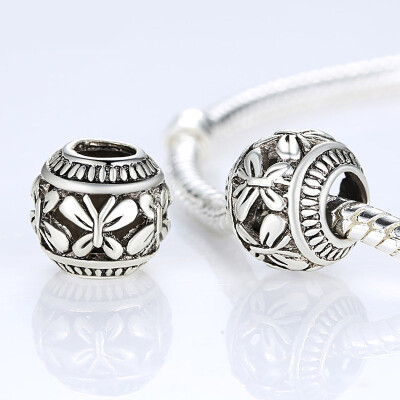 

7 Style Silver Color Princess Crown Heart Charm Fit Bracelet Necklace Pendant Original Jewelry Accessories