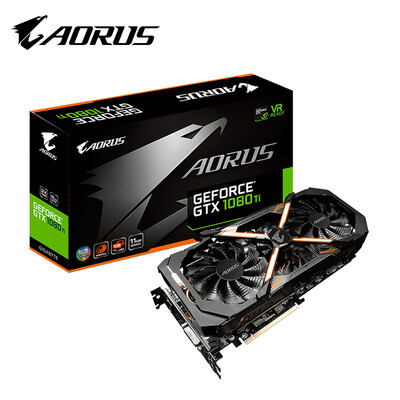 

GIGABYTE AORUS GTX 1080Ti 1569-1683MHz/11010MHz 11G/352bit GDDR5X графическая карта