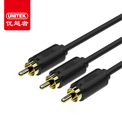 

Улучшенный человек (UNITEK) Y-C955BK 3RCA к 3RCA штекеров аудио и видео конвертера для трехпроводных три RCA телевизора красного желтого черного AV-кабеля 10 м