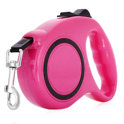 

3M 5M One-handed Lock Retractable Dog Leash Automatic Extending Pet Walking Leads For Small Medium Dogs