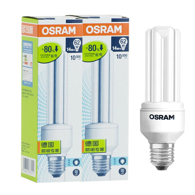 

OSRAM OSRAM T3 стандартные энергосберегающие лампы 14W дневной свет E27 (два загруженных)