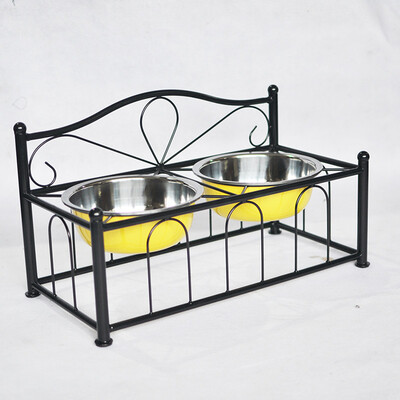 

F.Bartl Двойной Повышенный Нержавеющая Сталь Блюда Pet Cat Dog Поднятая Вода Питательная Чаша