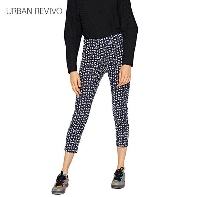 

UR Women&39s Tightly Thin Shirt Simple Drops Casual Pants WG31R6CN2000 Deep Black