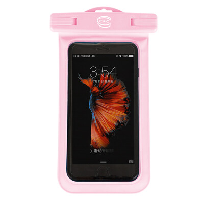 

C & C Cell Phone Waterproof Bag Apple 7 6plus Diving Set Universal Swimming Spa Photo Touch Screen Waterproof Case 6s Rainproof Pink